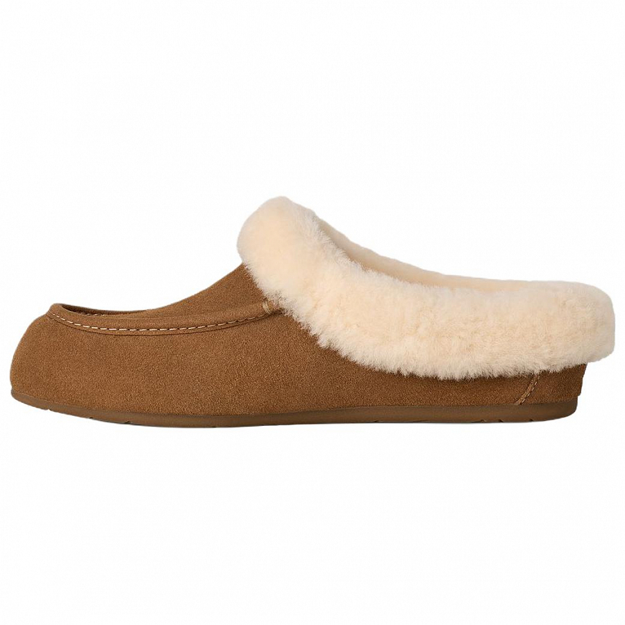 UGG ANSLEY Rubber Sole Abrasion Resistant Closed Toe Slippers Women's Chestnut купить в интернет-магазине Yoocart с быстрой доставкой по России.