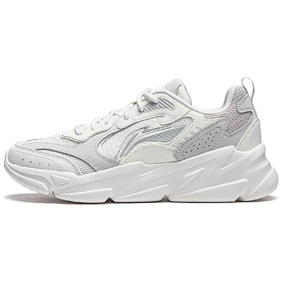 LiNing Cloud Sea Anti-Slip Wear-Resistant Casual Shoes Women's White Gray