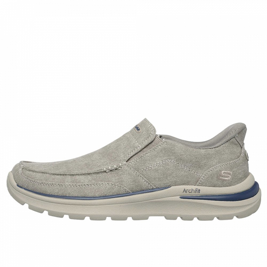 Skechers Arch Fit Low Top Casual Shoes Men's Brown купить в интернет-магазине Yoocart с быстрой доставкой по России.