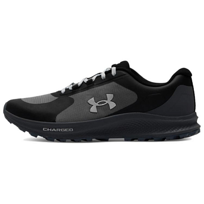 Under Armour Charged Bandit Trail 3 Abrasion Resistant Breathable Low Top Casual Running Shoes Men's Black