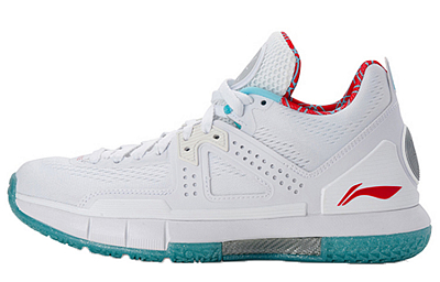 LINING WOW 5 Basketball Shoes Men's Mid top White