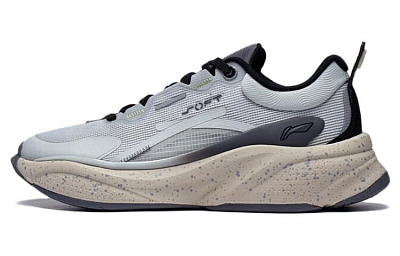 LiNing Anti Slip Wear Resistant Low Top Casual Shoes Men's Gray Black