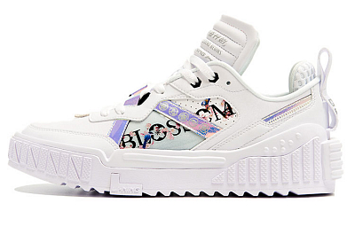 LiNing 001 Unblock Cushioning Anti-Slip And Wear-Resistant Low-Top Skateboard Shoes Men's White