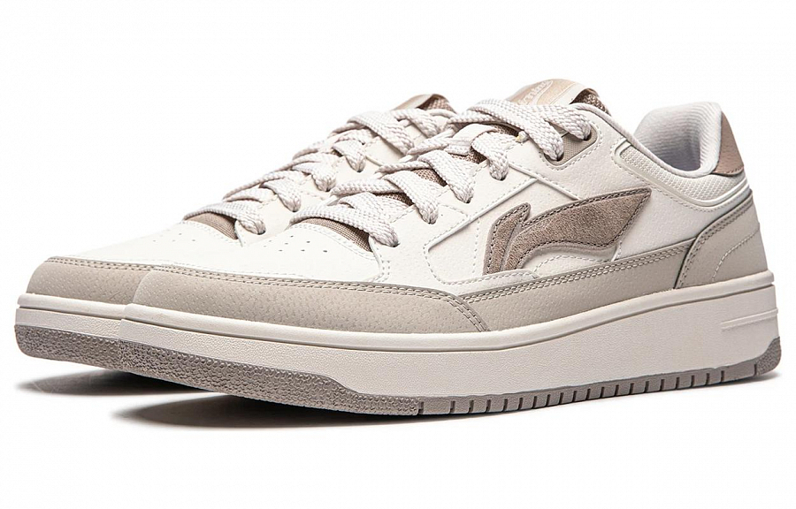 LiNing Tianji Cushioning, Slip Resistant, Lightweight, Breathable Low Top Casual Shoes Men's Gray White купить в интернет-магазине Yoocart с быстрой доставкой по России.