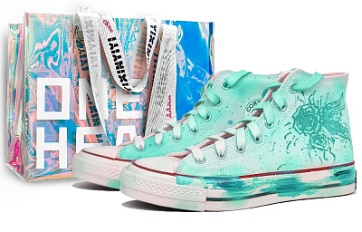 Converse Chuck 70 Abrasion Resistant High Top Canvas Shoes Unisex Green