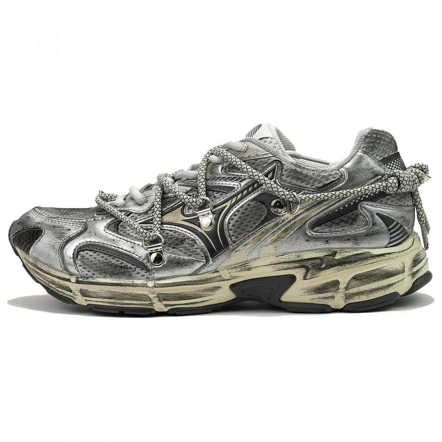 Mizuno Speed 2K Abrasion Resistant Low Top Casual Sprint City Commute Running Shoes Unisex Silver Gray купить в интернет-магазине Yoocart с быстрой доставкой по России.