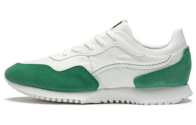 LiNing CF Linen Woven Durable Breathable Low-Top Casual Shoes Men's White Green