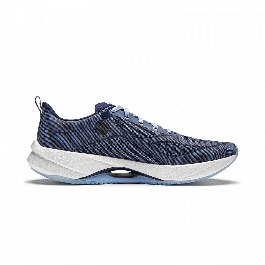LiNing Super Light 21 Slip Resistant And Breathable Low top Racing Running Shoes Men's Butterfly Wing Blue купить в интернет-магазине Yoocart с быстрой доставкой по России.