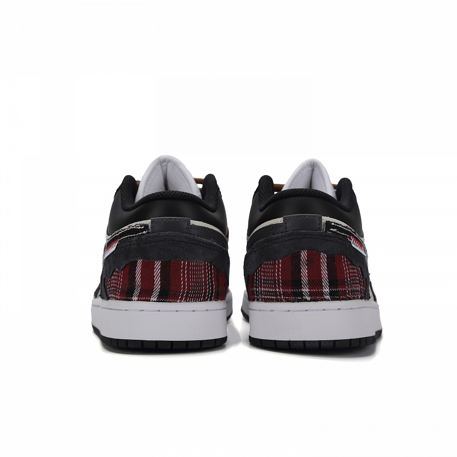 Jordan Air Jordan 1 Uncontrolled Public School Abrasion Resistant Low Top Vintage Basketball Shoes Men's Gray Black Red купить в интернет-магазине Yoocart с быстрой доставкой по России.