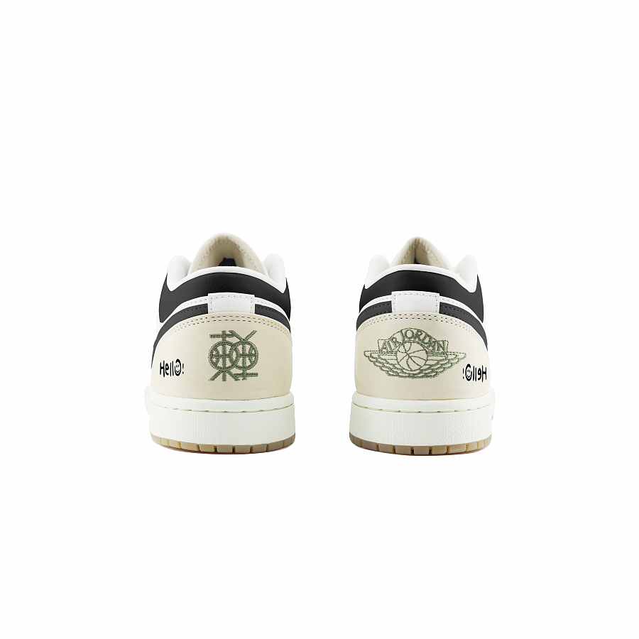 Jordan Air Jordan 1 Low Dongdan Abrasion Resistant Low Top Vintage Basketball Shoes Men's White Brown купить в интернет-магазине Yoocart с быстрой доставкой по России.