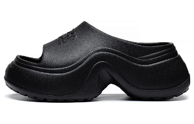 LiNing Sports Trend Series Slip-Resistant Abrasion-Resistant Sports Slippers Women's Black