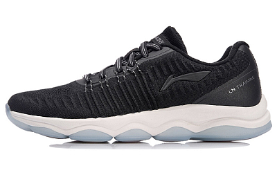 LiNing Cushioning Breathable Lightweight Abrasion Resistant Slip Resistant Low Top Running Shoes Women's Standard Black