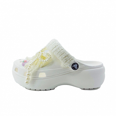 Crocs Classic Platform Clog Clogs Unisex White