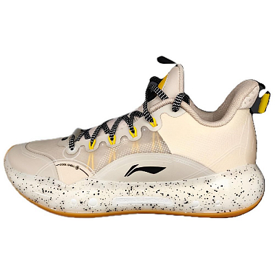 LiNing YuShuai 14 Boom LOW Cushioning Anti-Slip And Wear-Resistant Low-Top Basketball Shoes Men's Beige