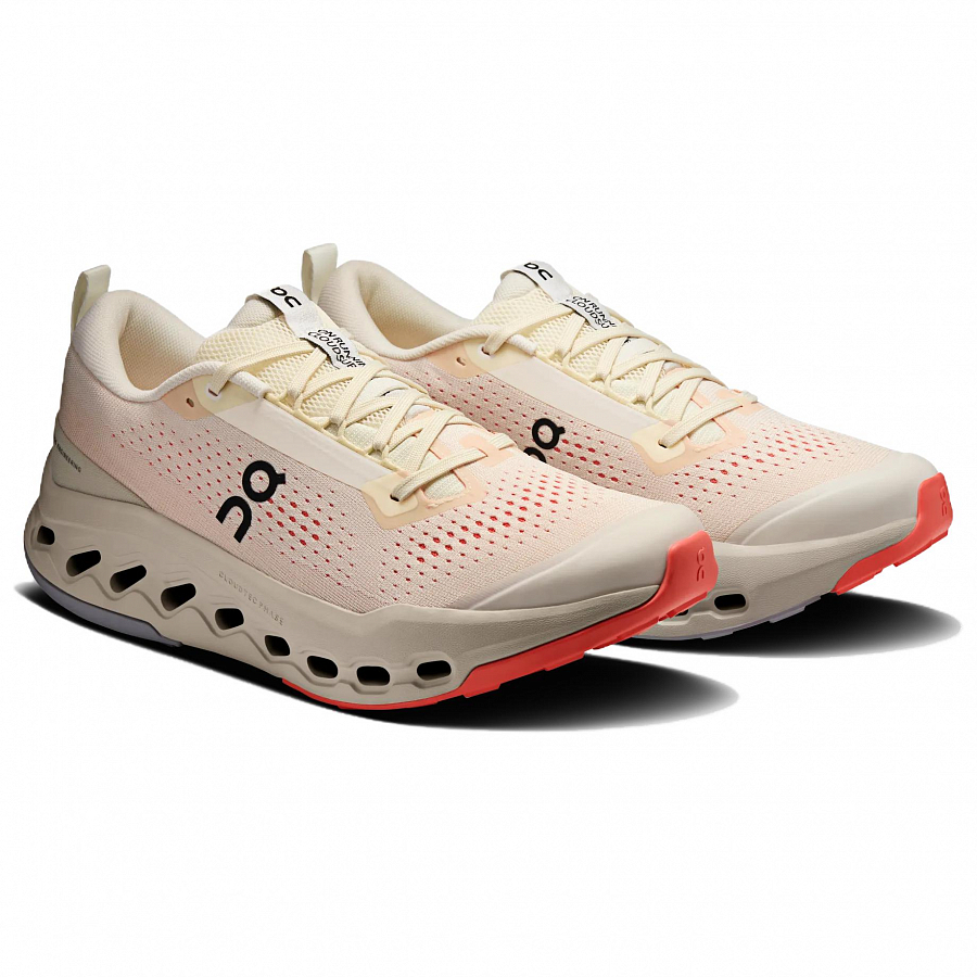 On Cloudsurfer Trail Shock Absorbers Low Top Running Shoes Men's Beige Red купить в интернет-магазине Yoocart с быстрой доставкой по России.