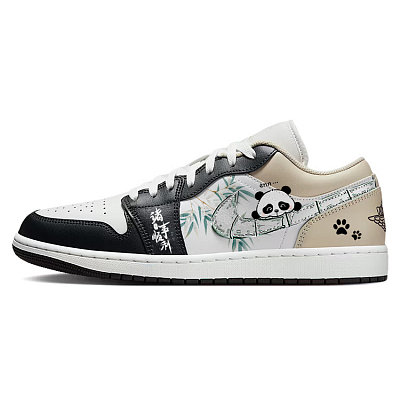 Jordan Air Jordan 1 Vintage Basketball Shoes Unisex Low Top White/Black