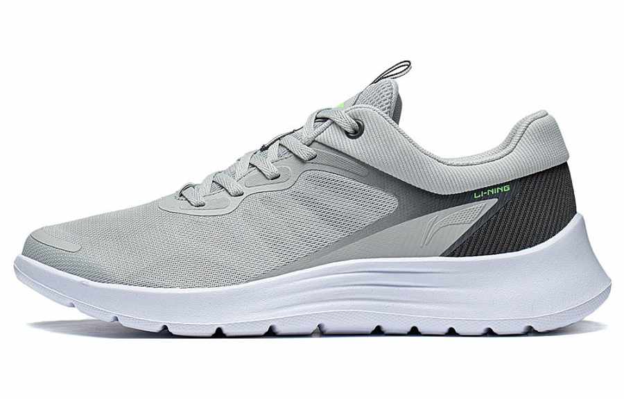 LiNing Light Feather Shock Absorbers Slip Resistant Abrasion Resistant Low top Casual Running Shoes Men's Gray купить в интернет-магазине Yoocart с быстрой доставкой по России.