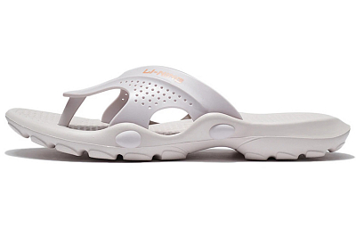 LiNing EVA Slide Slippers Men's White Sand Gray