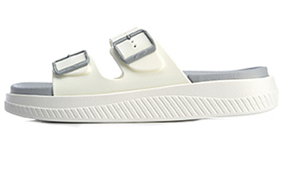 LiNing Clap Slip-Resistant Abrasion-Resistant Slide Slippers Women's White
