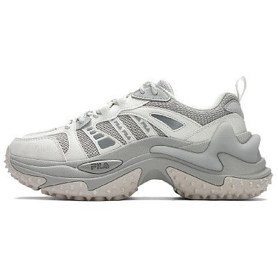 FILA SOFIA 3 Cushioning Height Increase Low Top Chunky Sneakers Women's White Gray
