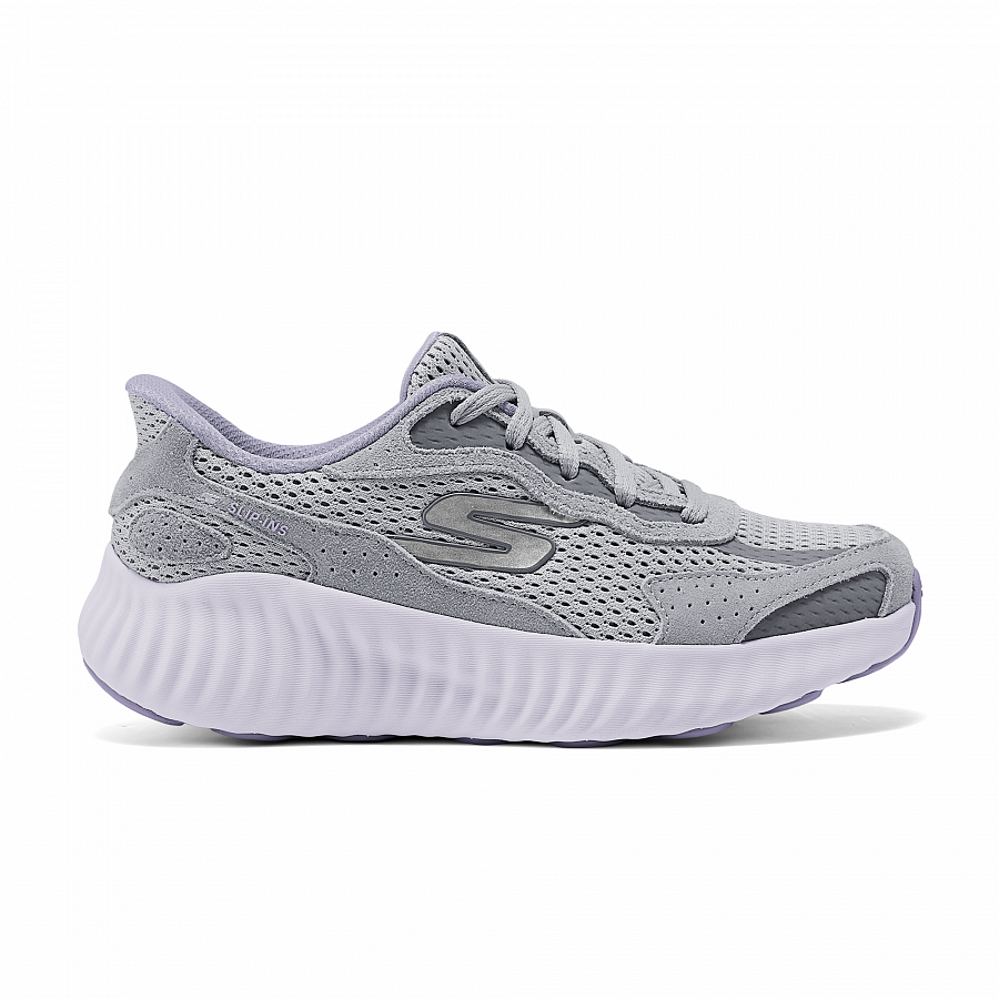 Skechers Women's GO Series Abrasion Resistant Low Top Running Shoes Women's Purple Gray купить в интернет-магазине Yoocart с быстрой доставкой по России.