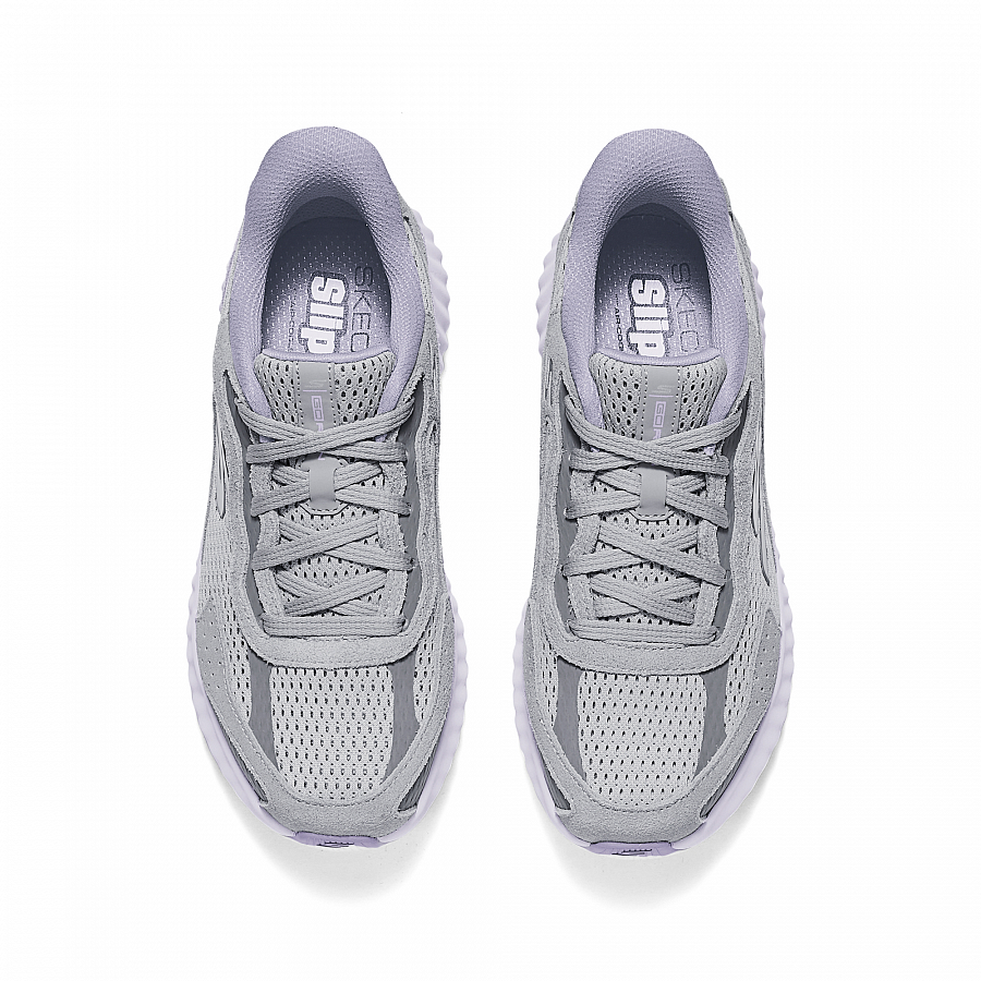 Skechers Women's GO Series Abrasion Resistant Low Top Running Shoes Women's Purple Gray купить в интернет-магазине Yoocart с быстрой доставкой по России.