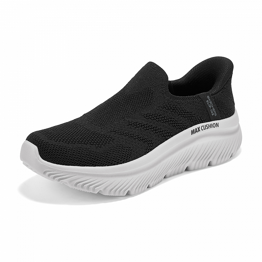 Skechers Women's GO WALK Breathable Support Low Top Casual Shoes Women's Black White купить в интернет-магазине Yoocart с быстрой доставкой по России.
