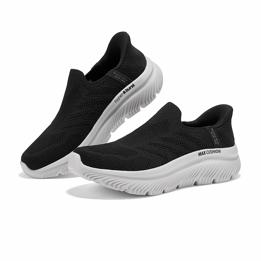 Skechers Women's GO WALK Breathable Support Low Top Casual Shoes Women's Black White купить в интернет-магазине Yoocart с быстрой доставкой по России.