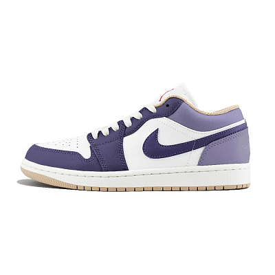 Jordan Air Jordan 1 LOW'Sail' Abrasion Resistant Low Top Vintage Basketball Shoes Men's Black Purple