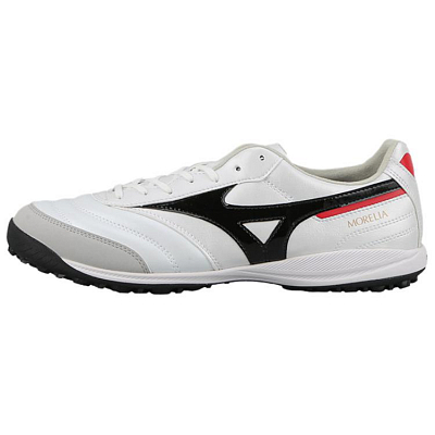 Mizuno MORELIA SALA TF Turf Slip Resistant Soccer Shoes Unisex White Black Red