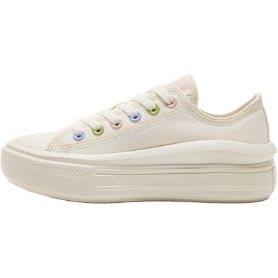 Converse All Star Move Abrasion Resistant Low Top Canvas Shoes Women's Ecru