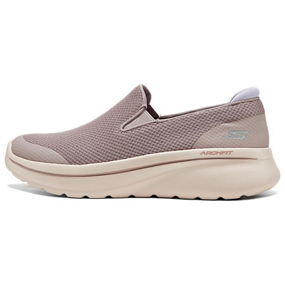 Skechers Cushioning, Wear Resistant Low Top Casual Shoes Women's Brown Purple