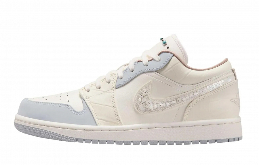 JORDAN Air Jordan 1 Vintage Basketball Shoes Women's Low top Beige/White/Pink купить в интернет-магазине Yoocart с быстрой доставкой по России.