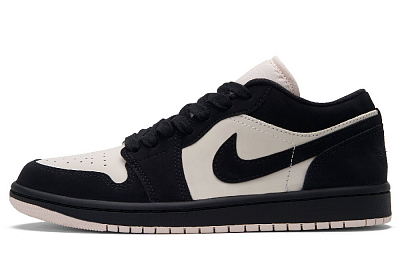 Jordan Air Jordan 1 Low Top Vintage Basketball Shoes Unisex Black Pink