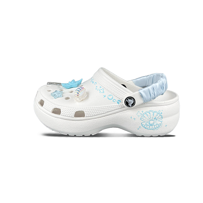 Crocs Classic Platform Clog Clogs Unisex White