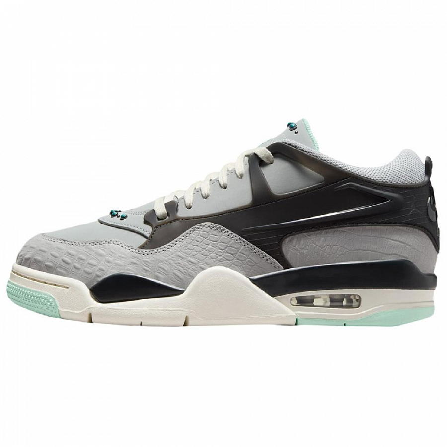 Jordan Air Jordan 4 Abrasion Resistant Low top Vintage Basketball Shoes Women's Gray купить в интернет-магазине Yoocart с быстрой доставкой по России.