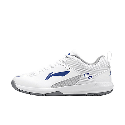 LiNing Feather Cushioning, Abrasion Resistant, Breathable, Lightweight Low Top Badminton Shoes Unisex Standard White