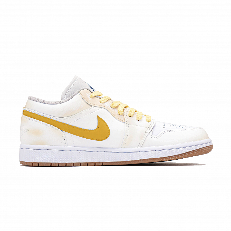 JORDAN Air Jordan 1 Vintage Basketball Shoes Men's Low top Gold купить в интернет-магазине Yoocart с быстрой доставкой по России.