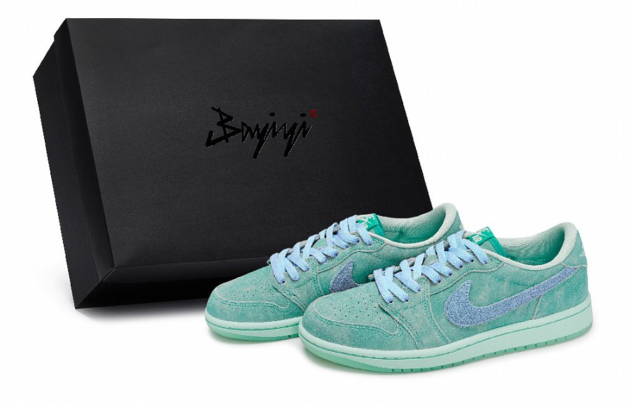 JORDAN Air Jordan 1 Vintage Basketball Shoes Women's Low top Blue/Green купить в интернет-магазине Yoocart с быстрой доставкой по России.