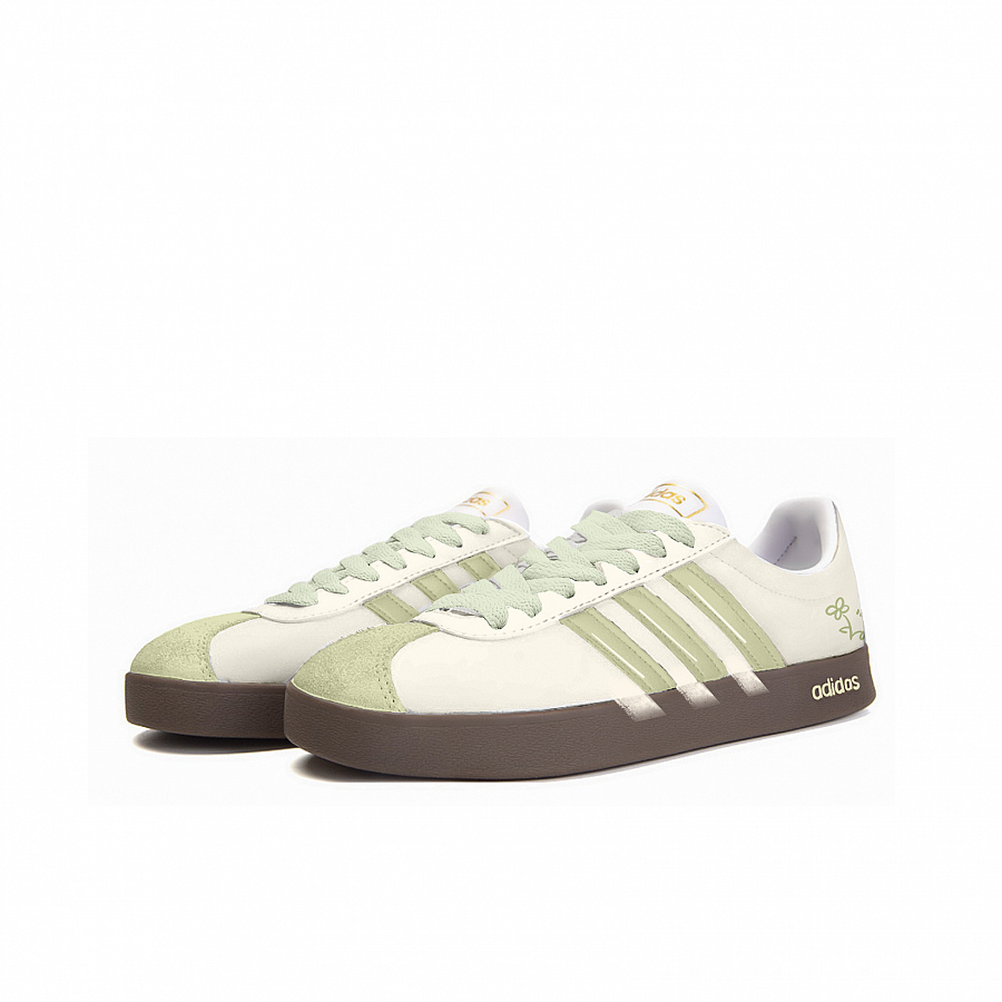 Adidas Neo VL Court 2.0 Cushioning, Wear Resistant Low Top Skateboard Shoes Women's Yellow Green купить в интернет-магазине Yoocart с быстрой доставкой по России.