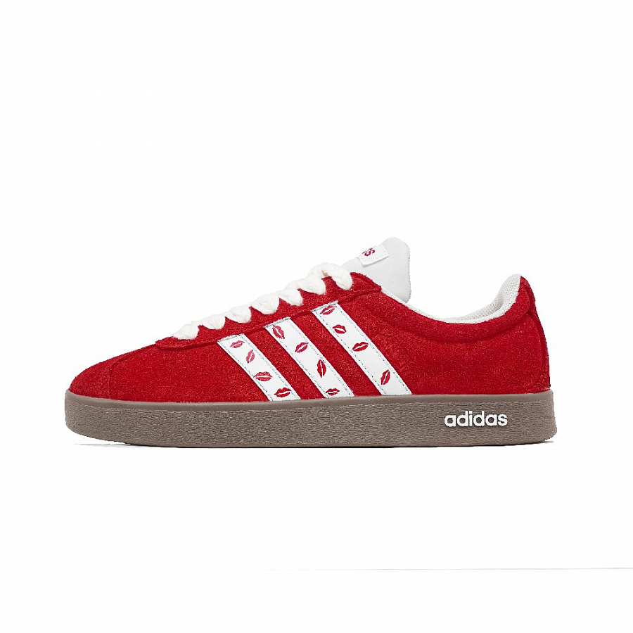Adidas VL COURT 2.0 Abrasion Resistant Low Top Skateboard Shoes Unisex White Red купить в интернет-магазине Yoocart с быстрой доставкой по России.