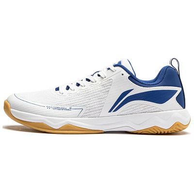 LiNing Kirin 3.0 Cushioning Slip Resistant Functionality Low Top Table Tennis Shoes Unisex White Blue