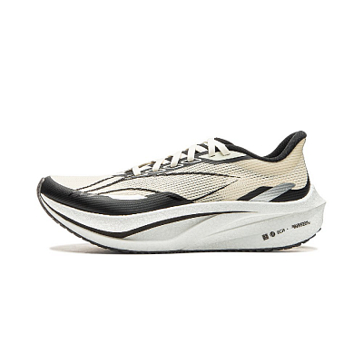 LINING Feidian 4 Challenger Running Shoes Women's Low top Beige Black