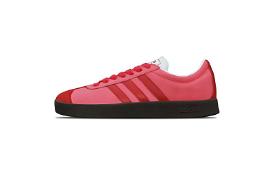 Adidas Neo VL Court 2.0 Lotso Bear Abrasion Resistant Low Top Skateboard Shoes Unisex Pink