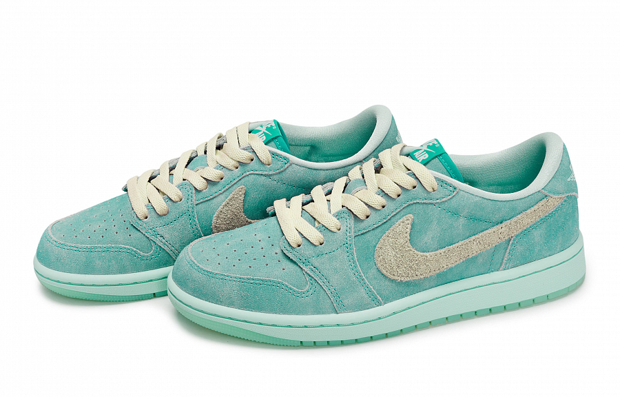 JORDAN Air Jordan 1 Vintage Basketball Shoes Women's Low top Beige Yellow/Green купить в интернет-магазине Yoocart с быстрой доставкой по России.