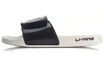 Disney x LiNing Quiet Abrasion Resistant Slide Slippers Unisex Black White
