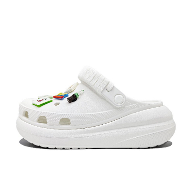 Crocs Crush Clog Tian Hu Mahjong, Pure Suit Clogs Unisex White