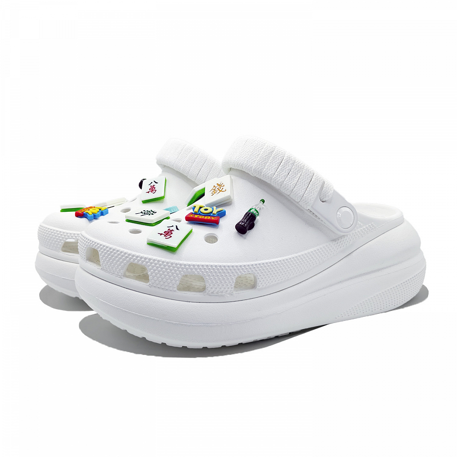Crocs Crush Clog Tian Hu Mahjong, Pure Suit Clogs Unisex White купить в интернет-магазине Yoocart с быстрой доставкой по России.