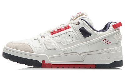 LiNing Journey Non-slip Lightweight Low-Top Skateboard Shoes Men's Mist White