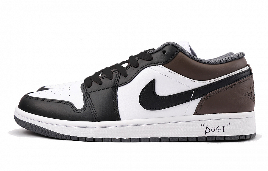 Jordan Air Jordan 1 Abrasion Resistant Coverage Low Top Vintage Basketball Shoes Unisex Black Brown купить в интернет-магазине Yoocart с быстрой доставкой по России.